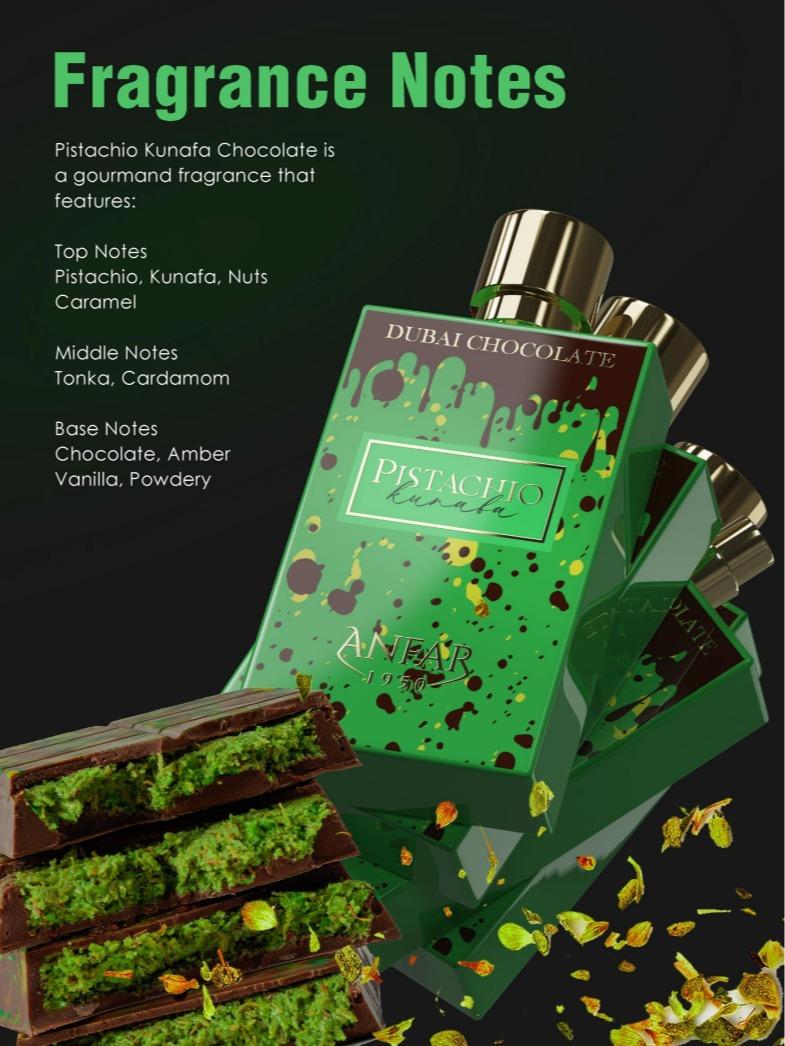 Dubai Chocolate - Pistachio Kunafa for Men and Women