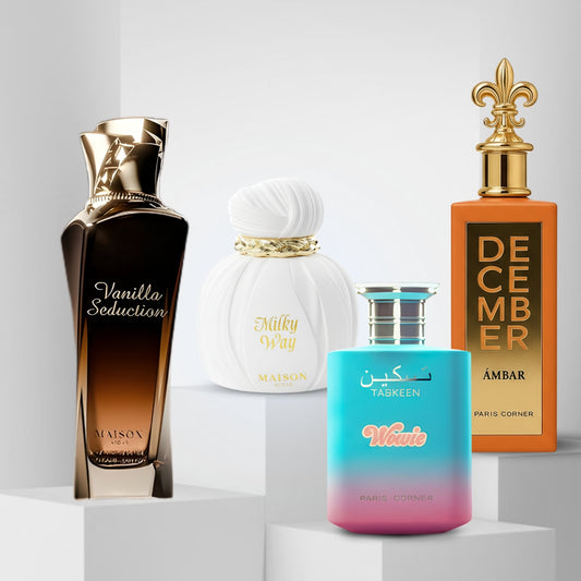 Bundle of 4 - Vanilla Seduction, Milky Way, Taskeen Wowie & December Ambar