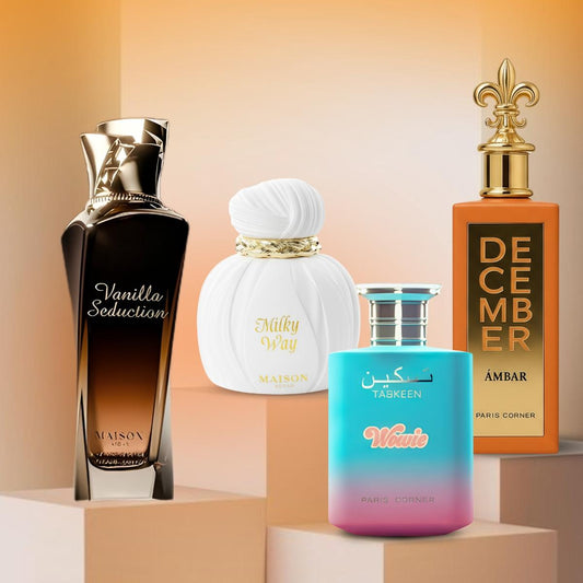 Bundle of 4 - Vanilla Seduction, Milky Way, Taskeen Wowie & December Ambar