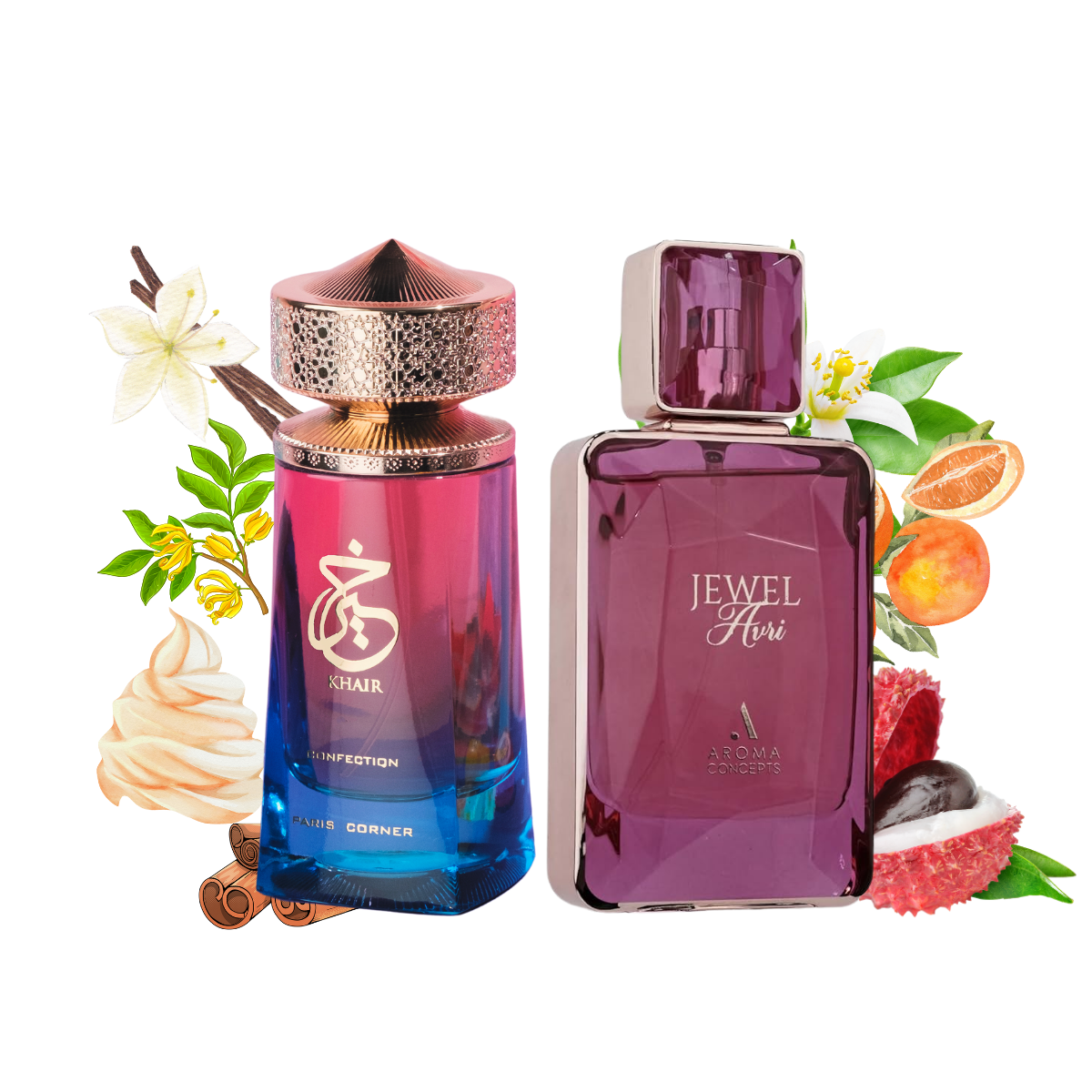Bundle Khair Confection & Jewel Avri Edp Perfume Set  By Paris Corner