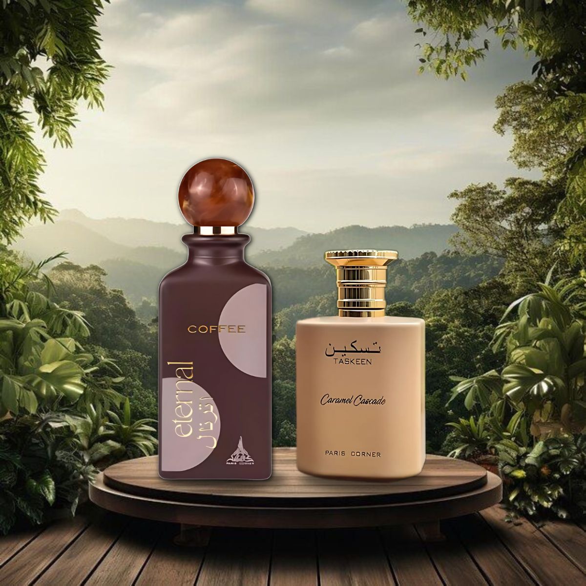 Set Taskeen Caramel Cascade 100ml and Eternal Coffee 100ml
