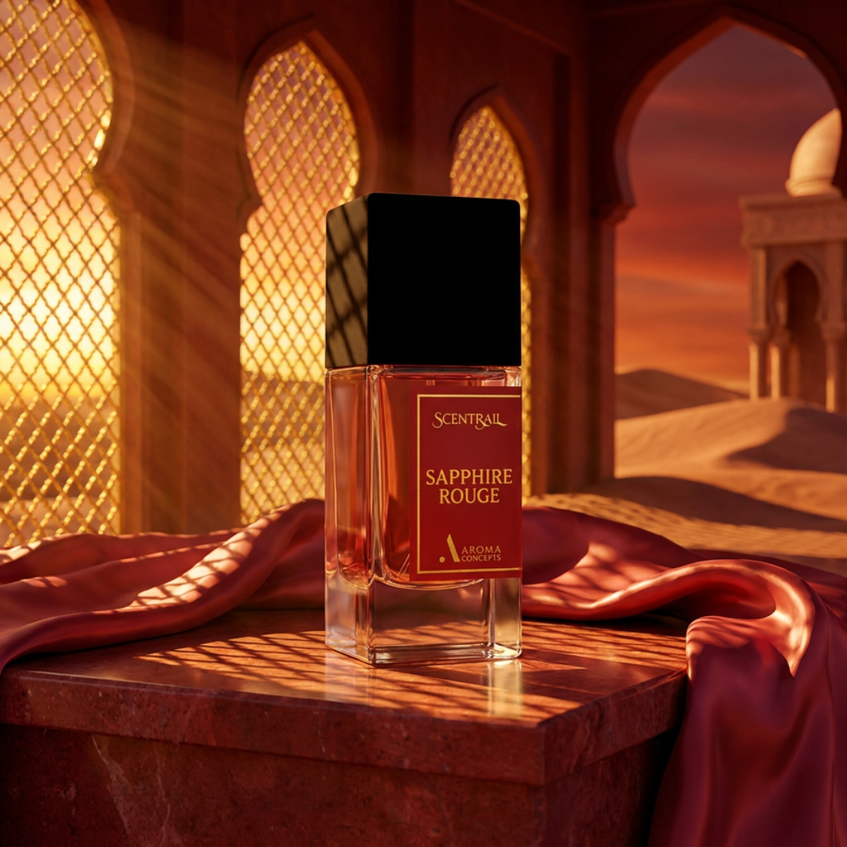 Sapphire Rouge long lasting unisex perfume inspired by Baccarat Rouge 540