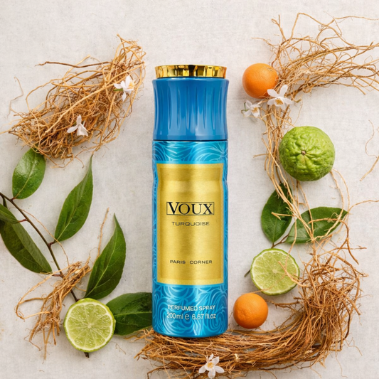 Voux Turquoise citrus body spray 