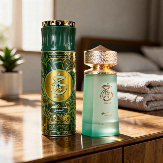 Bundle Khair Pistachio Edp and Deo