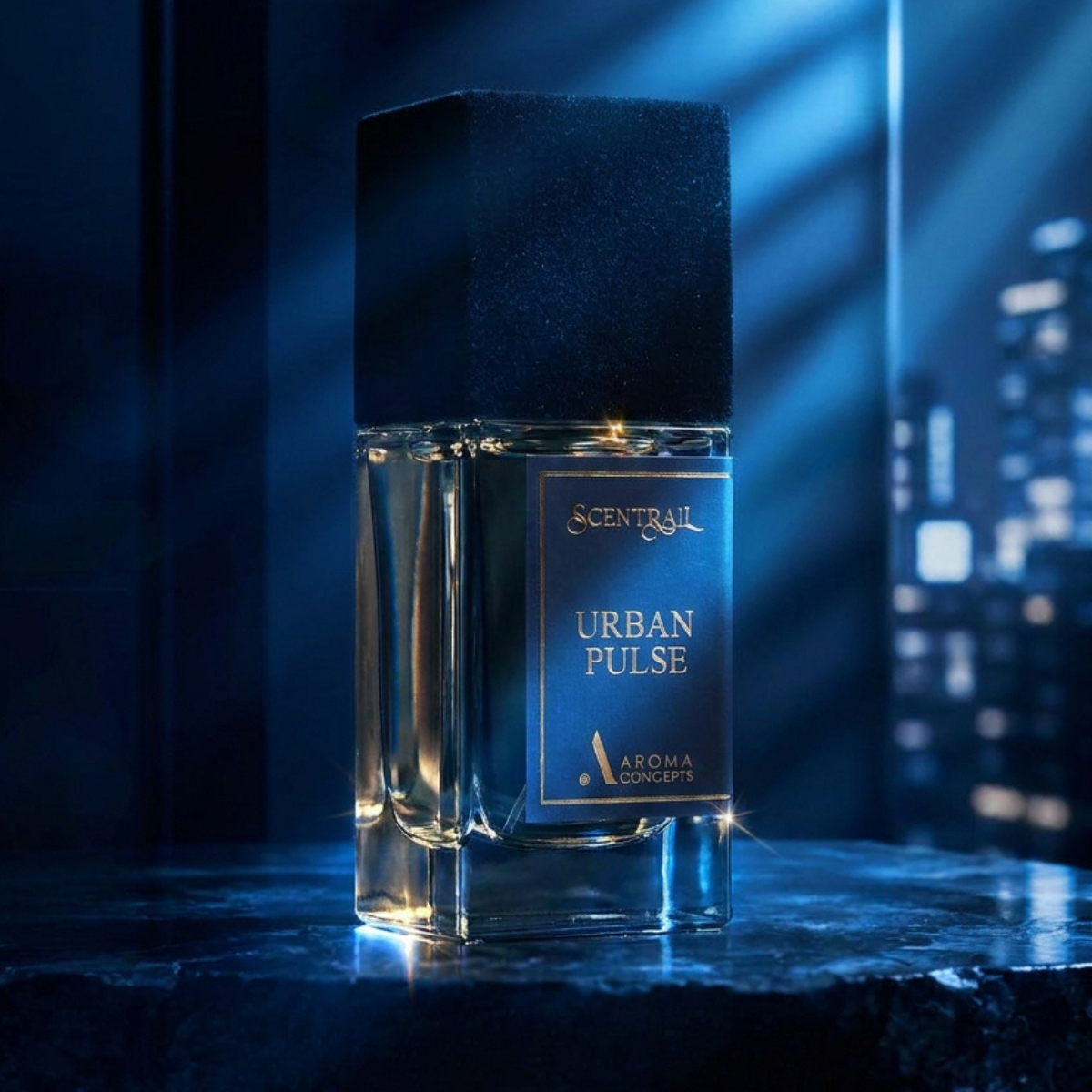 perfume set of scentrail - suede trace, golden layal, urban pulse